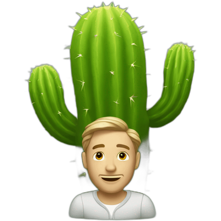 Man in a cactus suits emoji