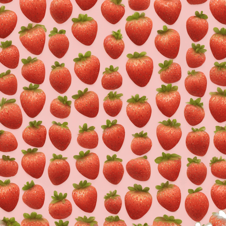 Strawberry heart emoji