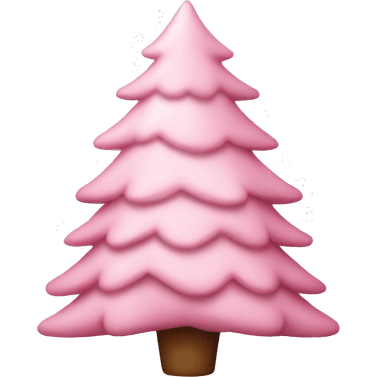 Light pink Christmas tree  emoji