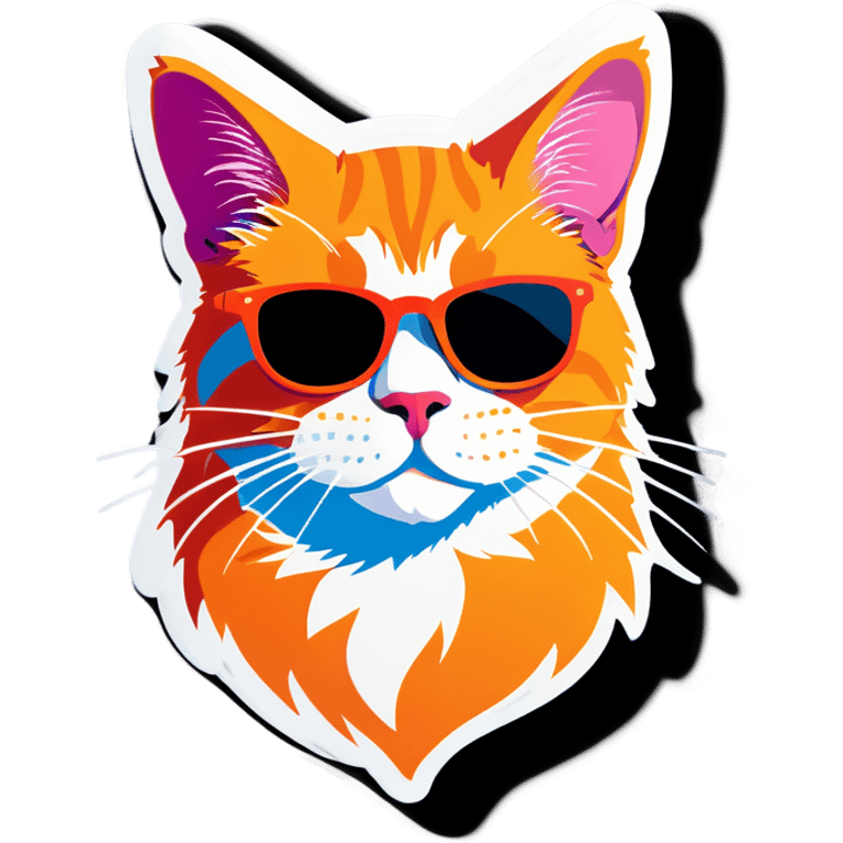 Cat with sunglasses emoji