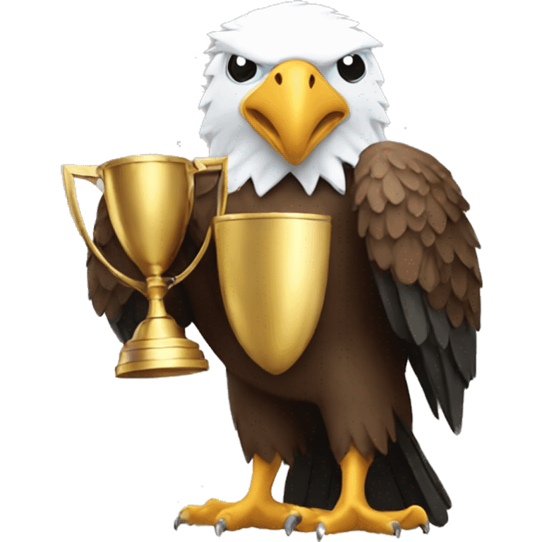 Eagle holding trophy  emoji