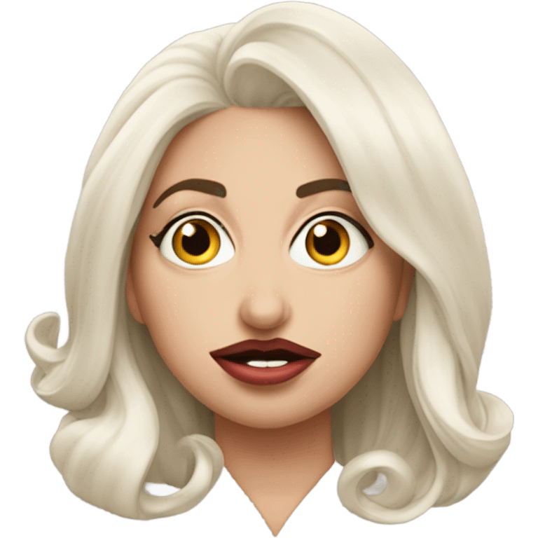 Lady Gaga saying “fahier” emoji