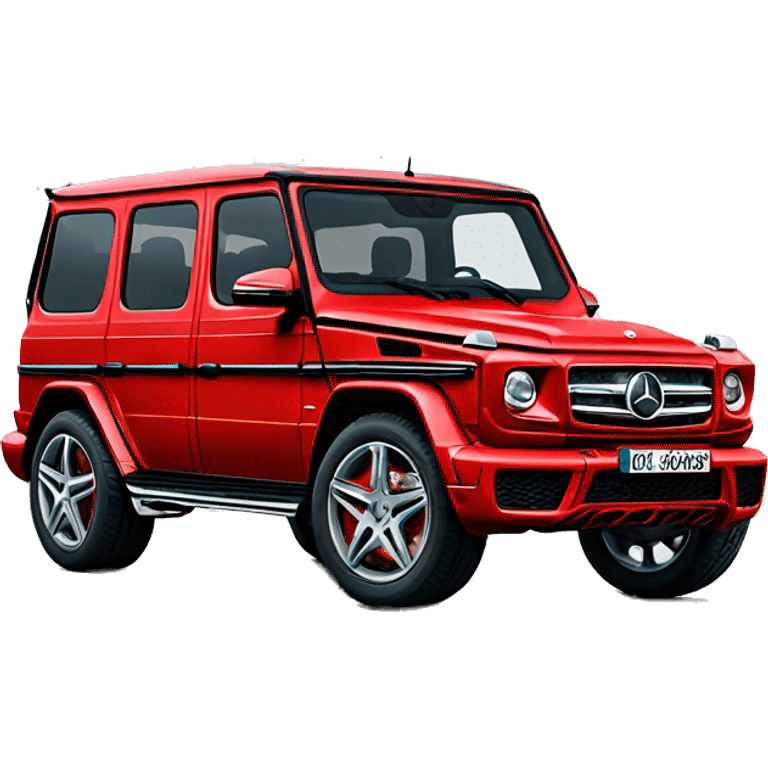 Mercedes-Gclass red  emoji