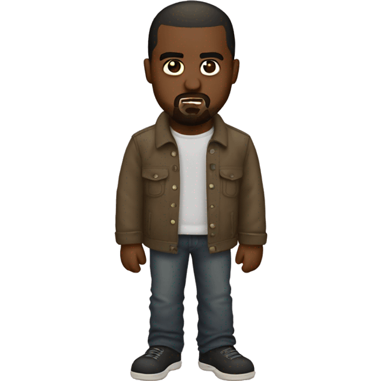 Kanye west with pick bow emoji