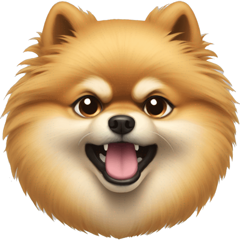 angry pomeranian look right emoji