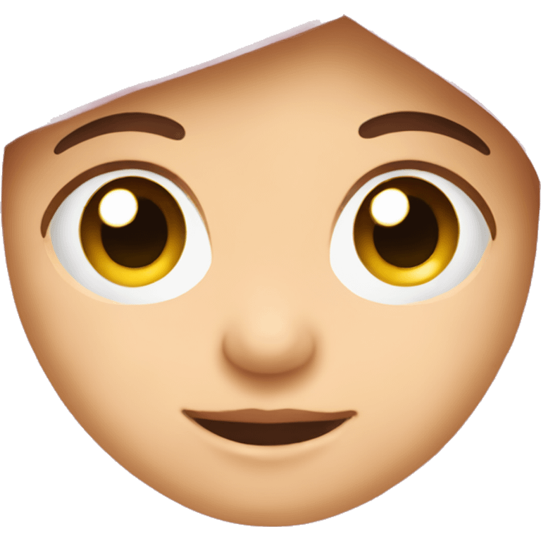 flat new born face emoji