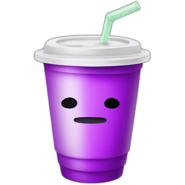 White Double cup of purple drink emoji