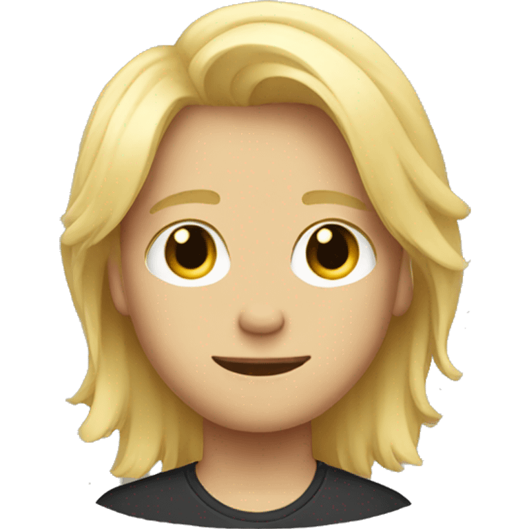 Blonde hair boy  emoji