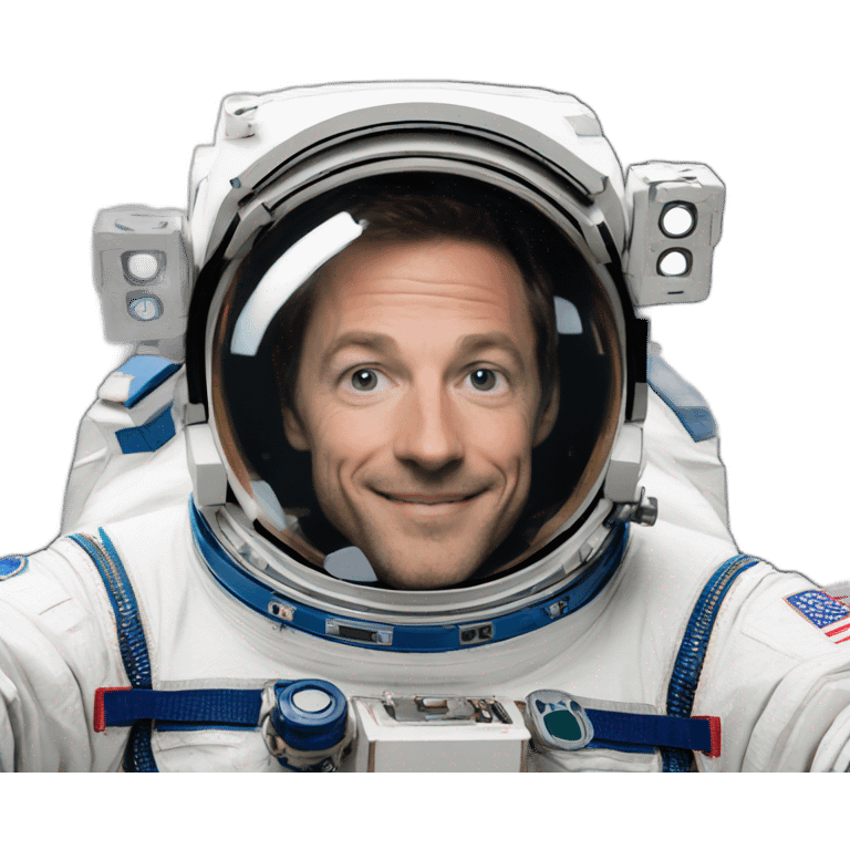 thomas pesquet in space in iss emoji