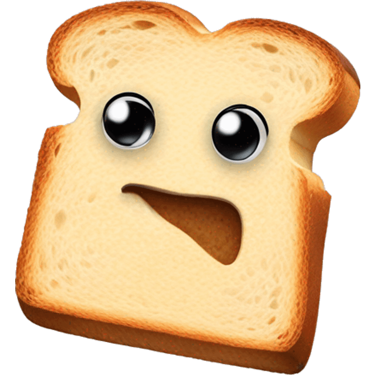 Slice of toast , running away emoji