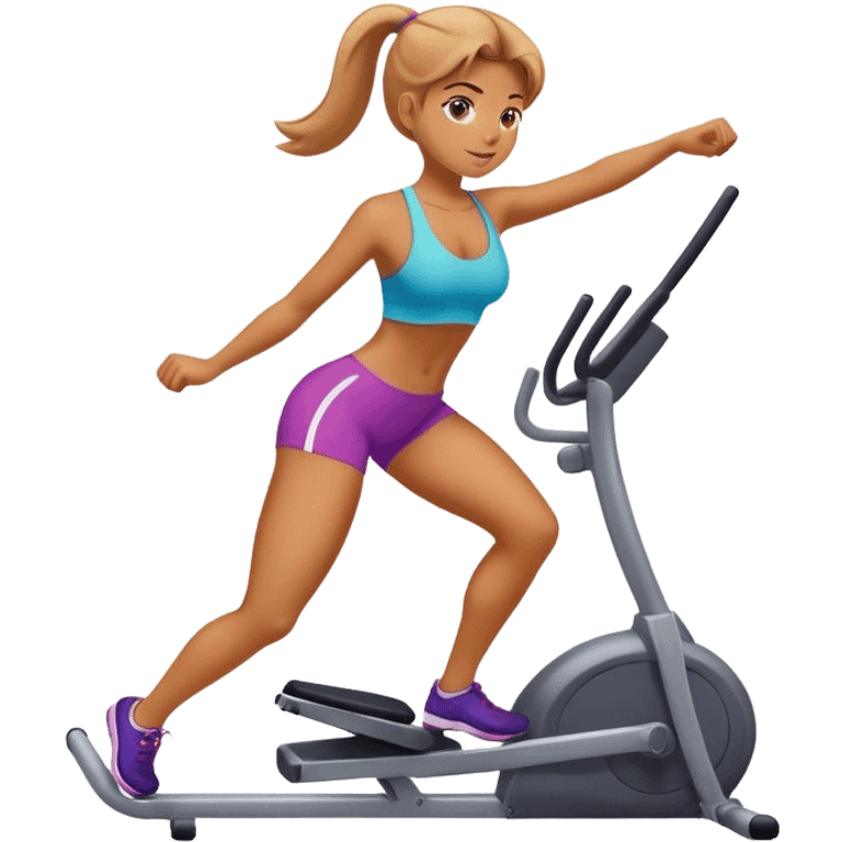 Exercising girl emoji