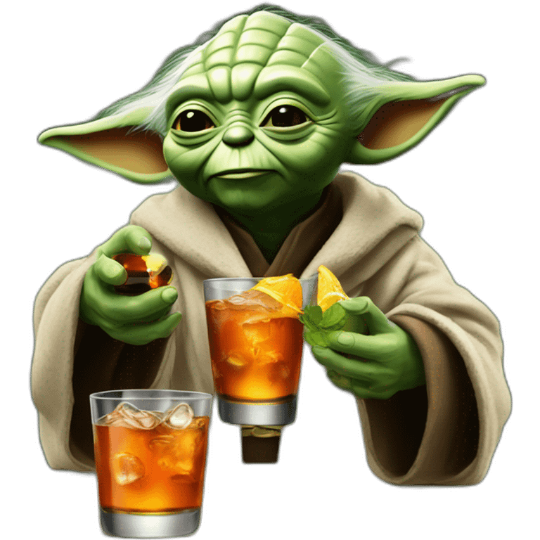 yoda with jagermeister emoji