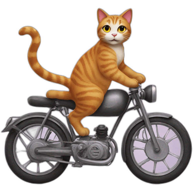 cat on the bike emoji