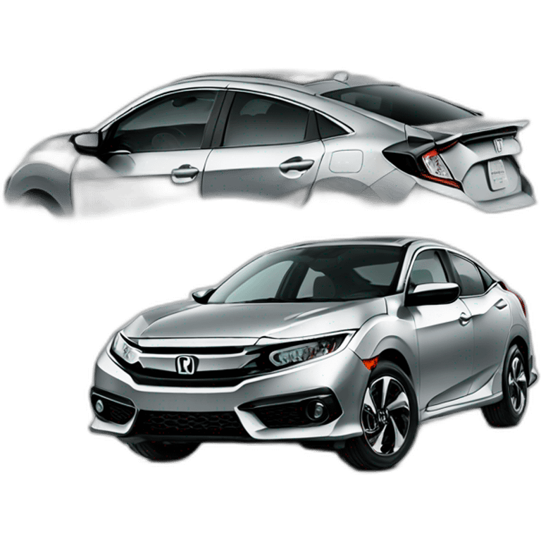 2016 Honda civic silver emoji