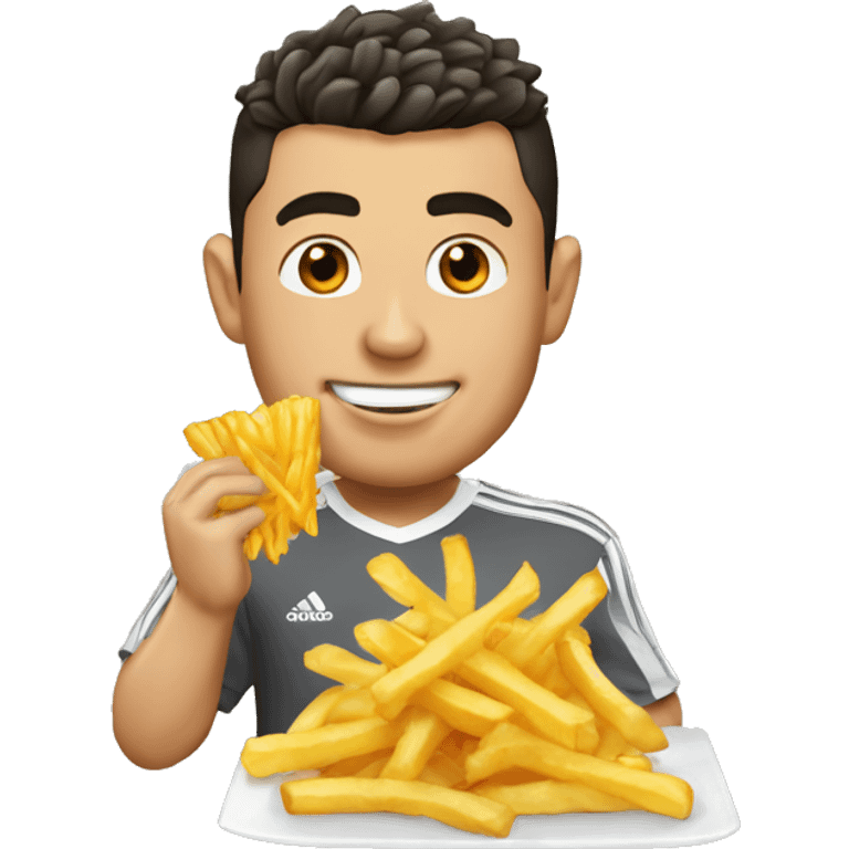 Ronaldo qui mange des frites emoji