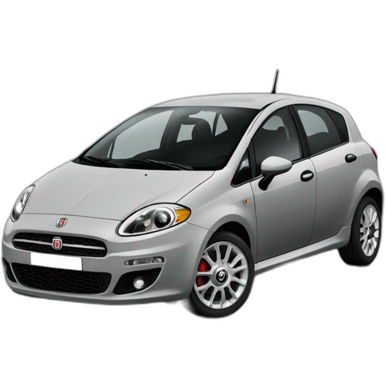 grey fiat grande punto 5 doors emoji