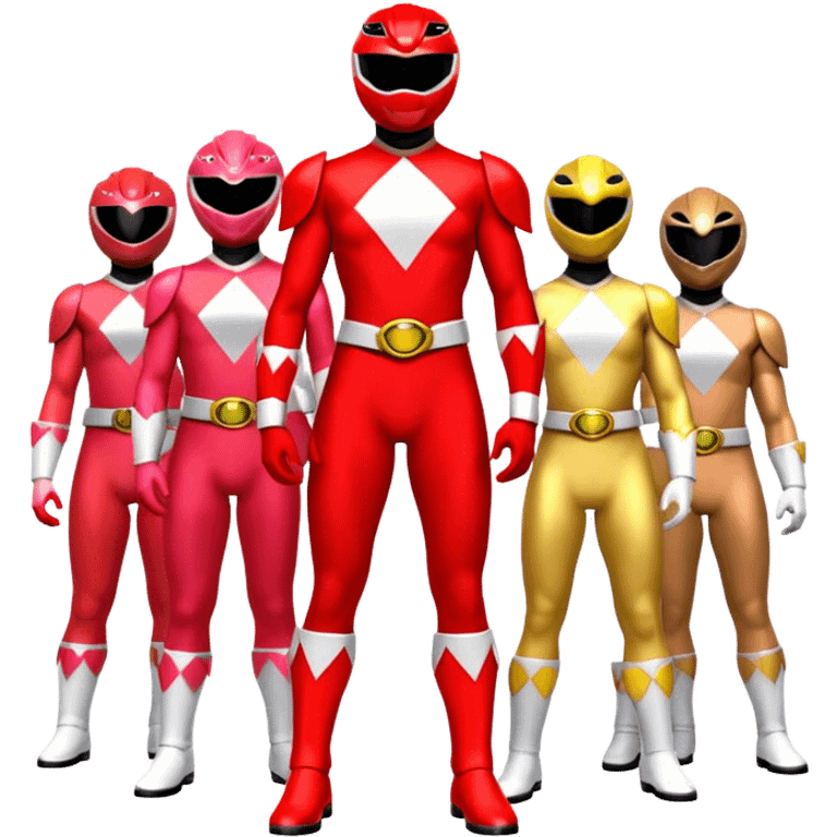 Red power rangers  emoji