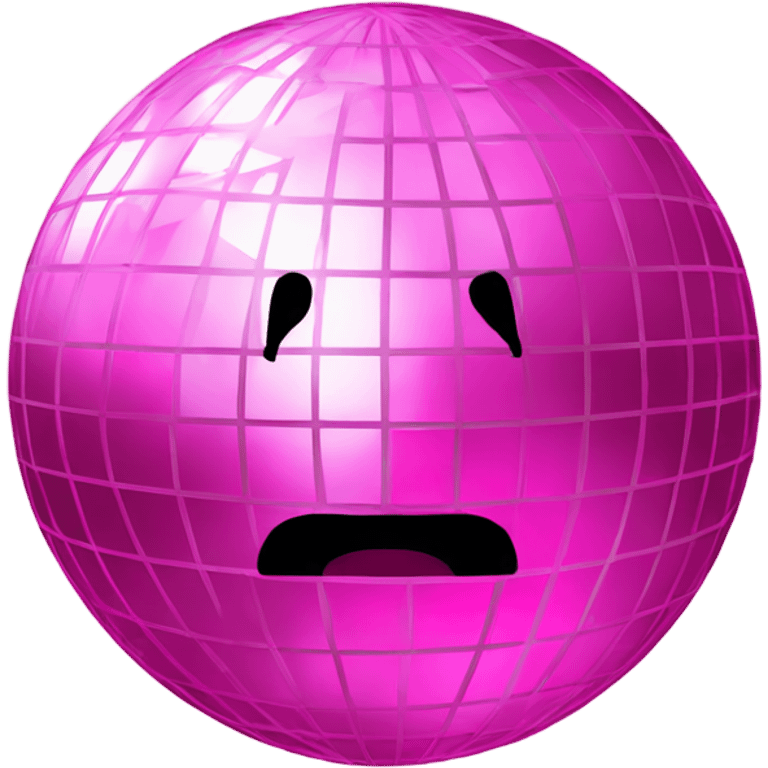 Pink disco ball emoji