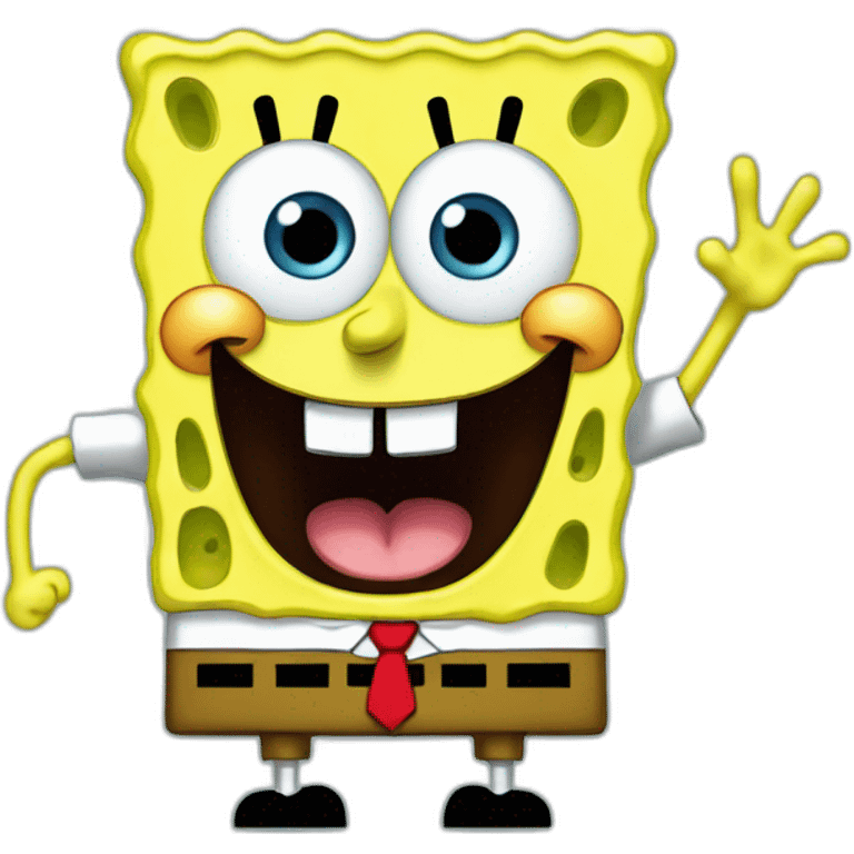 spongebob squarepants with patrick emoji