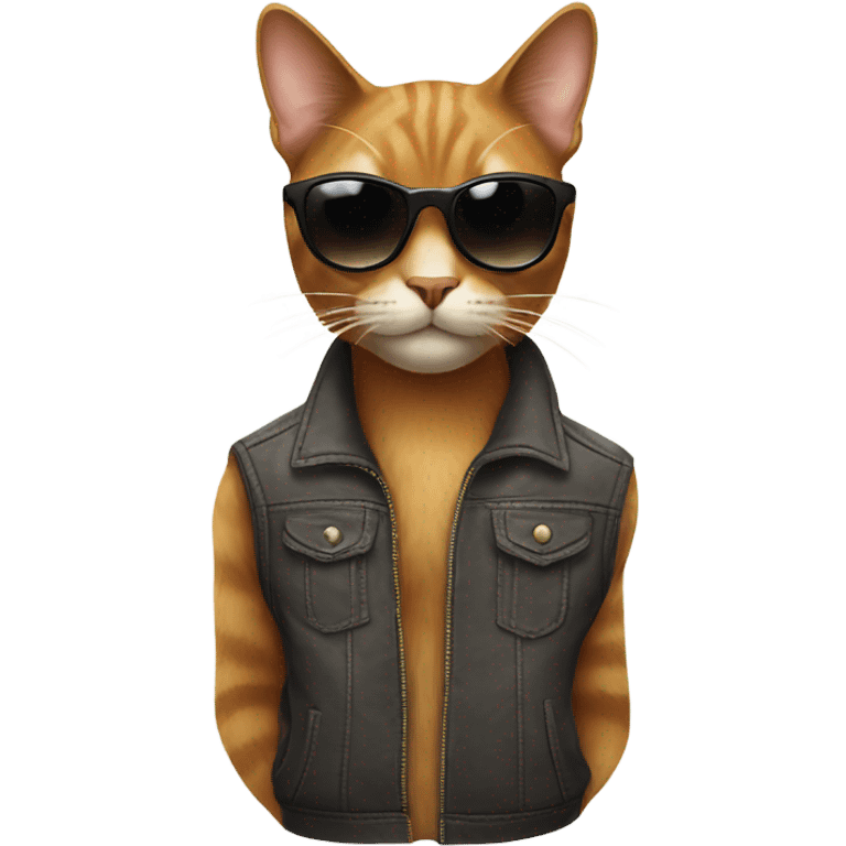 Cat with sunglasses emoji