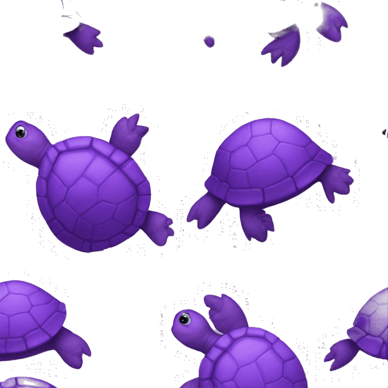 Purple turtle emoji