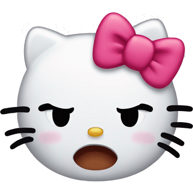 hello kitty crying emoji