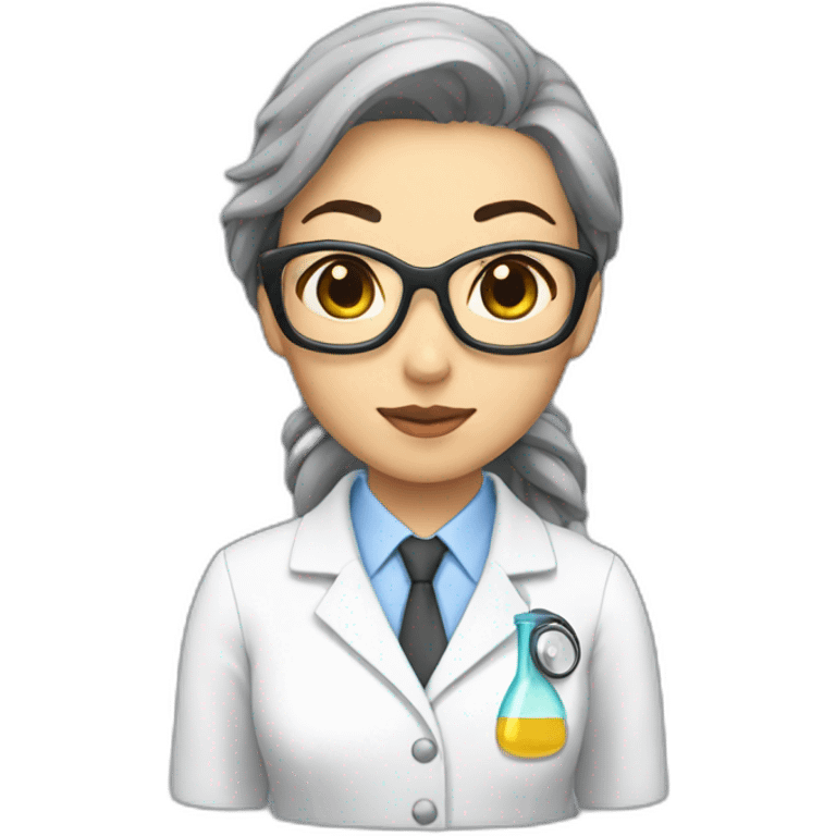 miss kobayashi with a lab coat emoji