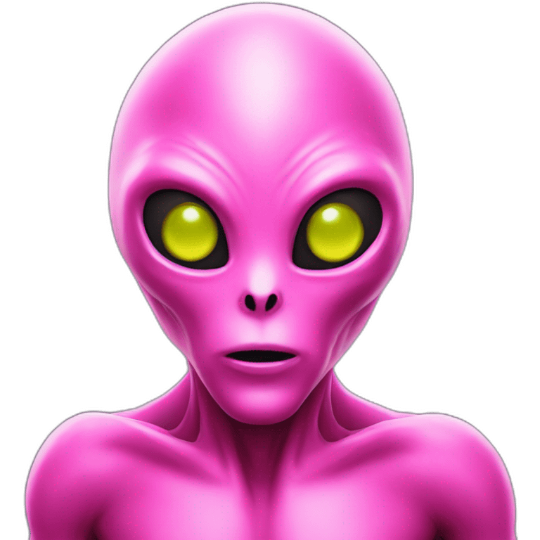 pink alien emoji