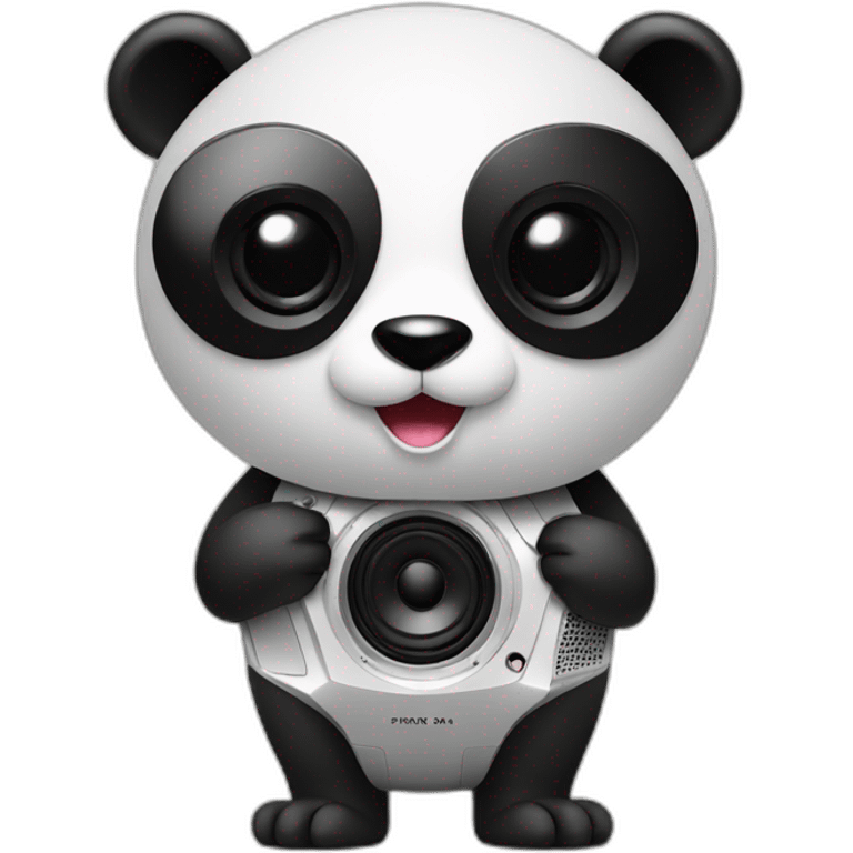 panda with a speaker emoji