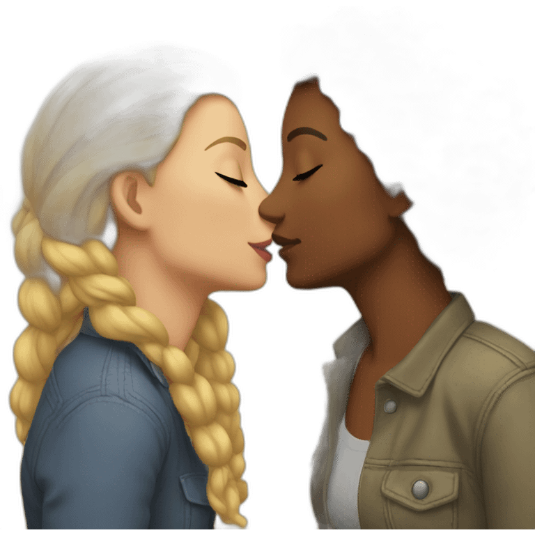 lesbian-kiss emoji