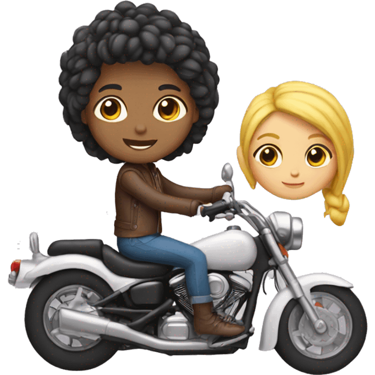 boy girl in motorcycle emoji