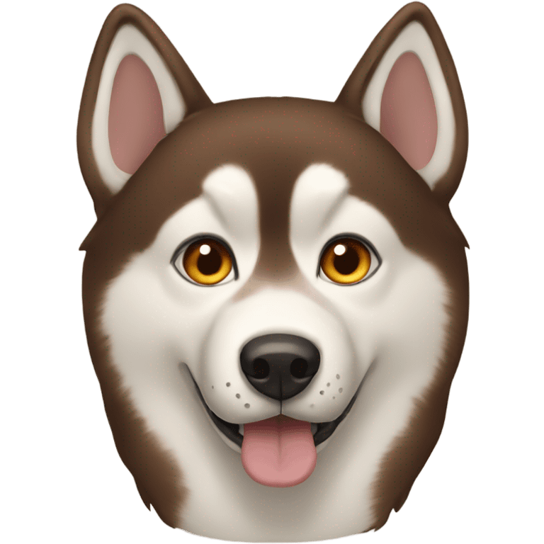 Brown husky emoji