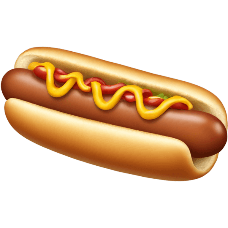 Hot dog emoji