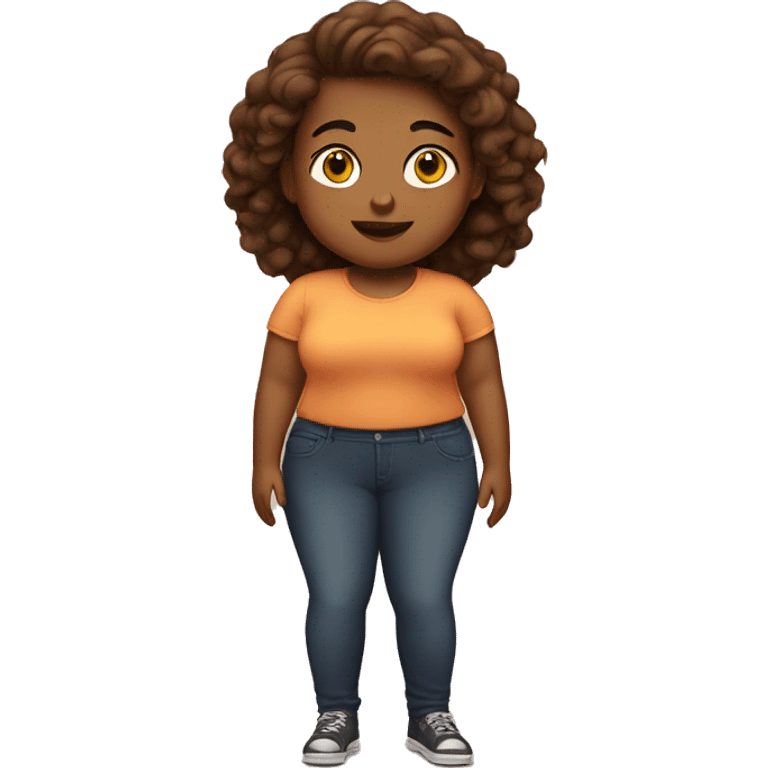 Fat brown girl emoji