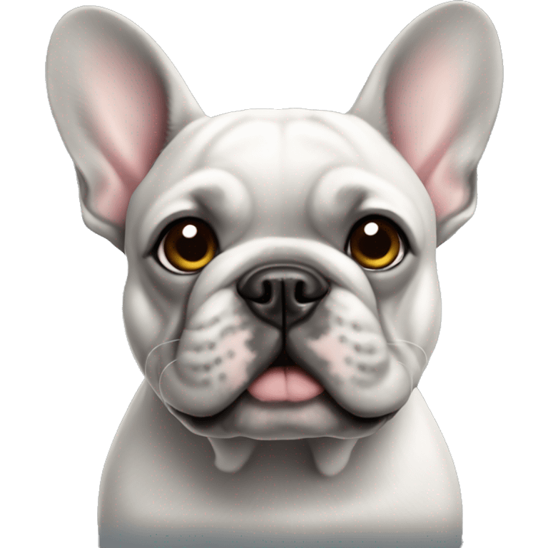 french bulldog grey fur emoji