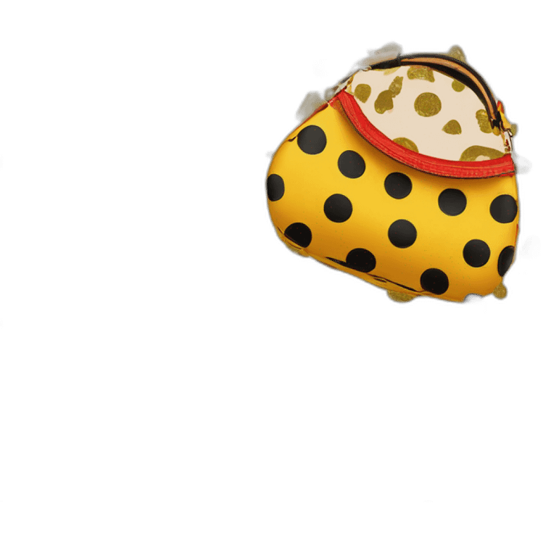 Louis Vuitton Yayoi Kusama bag emoji