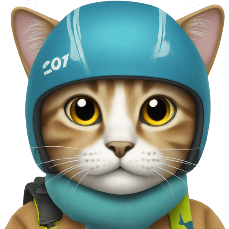 cat with skis emoji