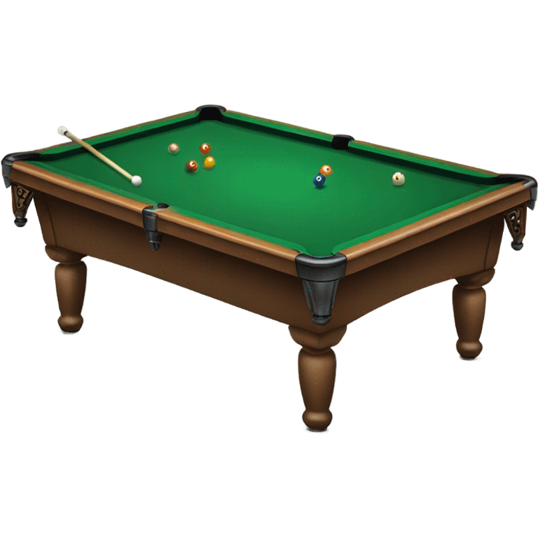 Billiard table with person swimming on it emoji