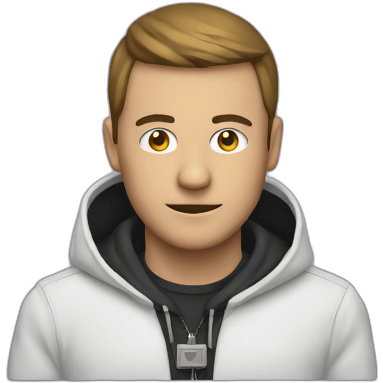 Hacker with a couron emoji