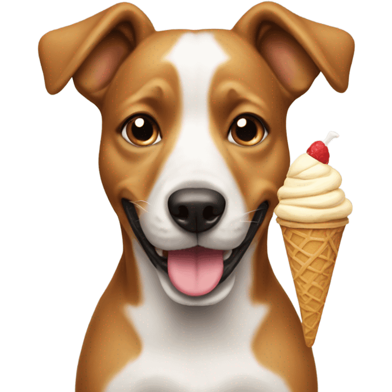 dog with icecream emoji