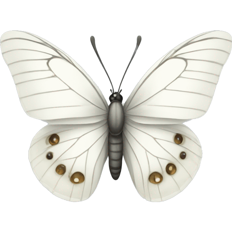 White butterfly  emoji