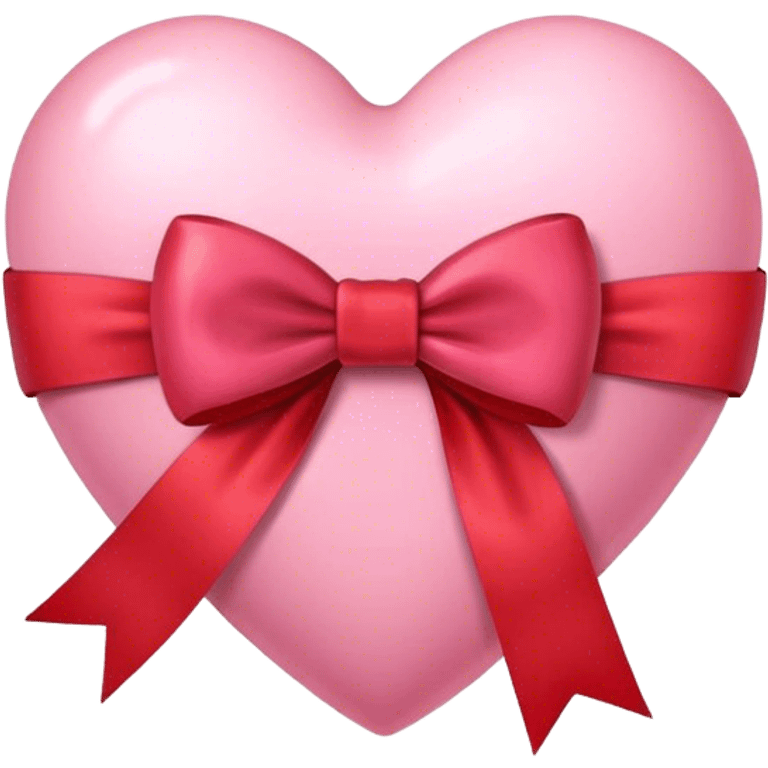 pink heart with bow emoji