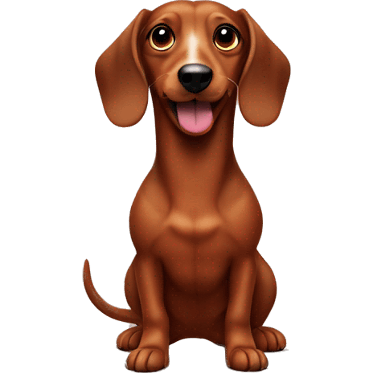 Brown sausage dog emoji