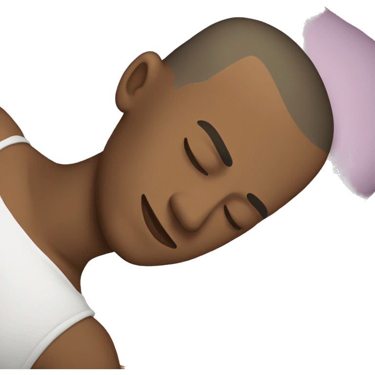 sleeping male with buzz cut emoji