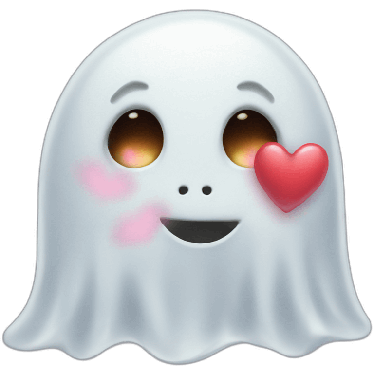 cute-ghost-kisses-hearts emoji