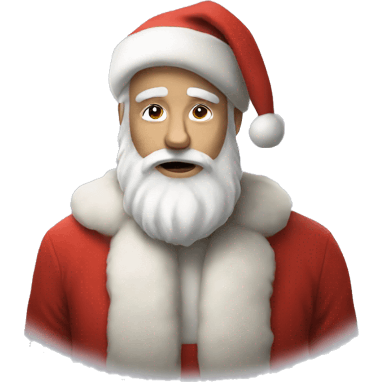 Aesthetic santa emoji