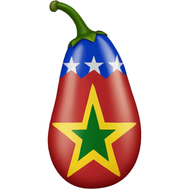 Jalapeño that looks like the Philippines flag  emoji