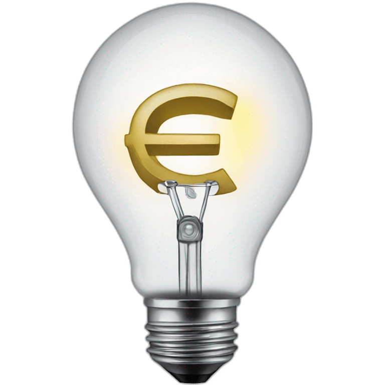 euro in bulb emoji