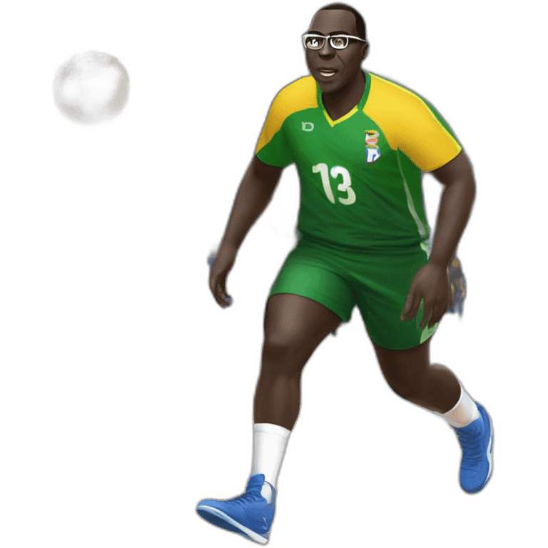 Macky Sall qui joue au handball emoji