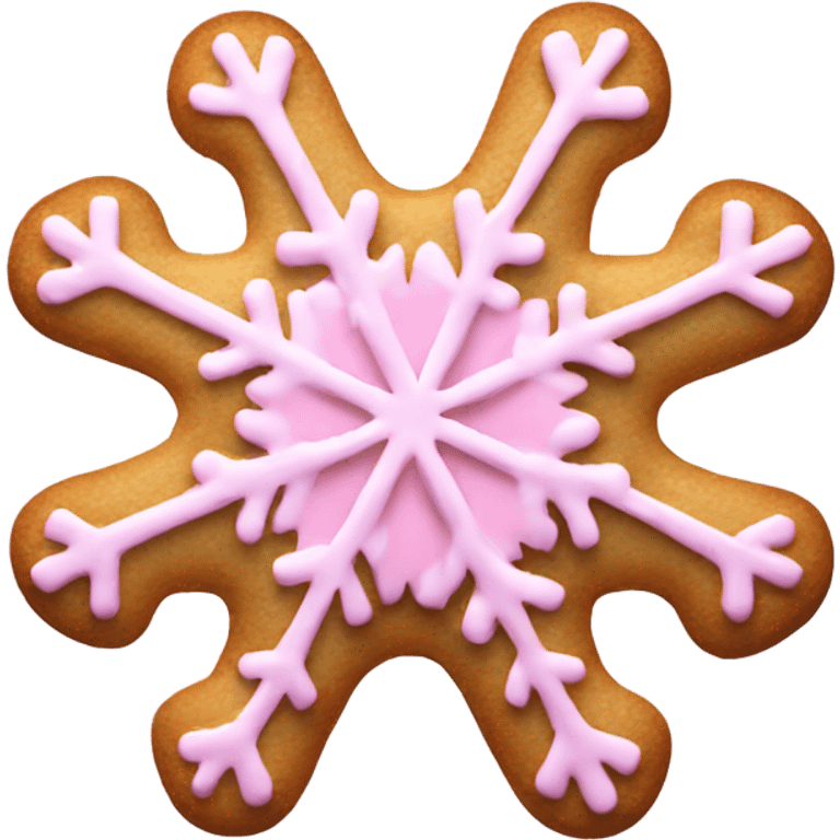 pink snowflake cookie  emoji